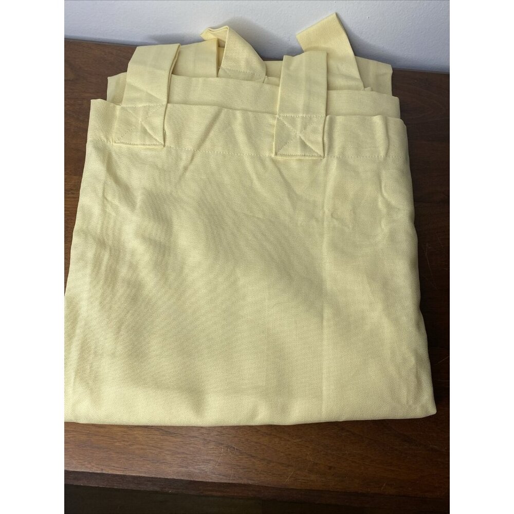 Pottery Barn Kids Yellow Tab Top Curtain Panel Cotton Unisex Kids Room 44 x 63